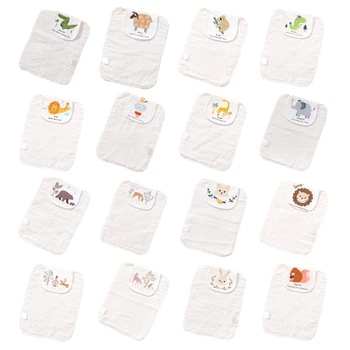 Детские впитывающие пот салфетки для лица сзади Дышащее хлопковое полотенце для вытирания спины сзади
