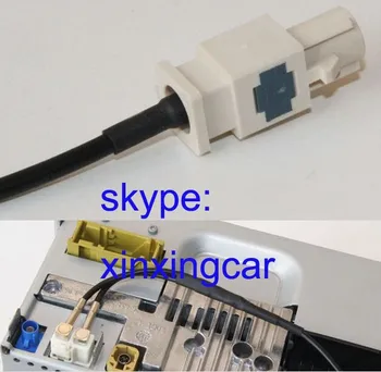 OEM Splitter Y-образный кабель жгут проводов для RNS510 RCD510 + Антенна Радиоадаптер vw головное устройство FAKRA 2 в 1 Diversity resume convertor 13
