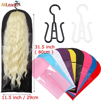 80 см/ 30 дюймов Пылезащитные сумки для хранения париков для наращивания волос, профессиональный чехол для хранения париков для домашнего салона 14