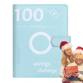 100-Дневная экономия на конверте Challenge Binder A5 Budget Binder Wallet Cash Экономия на конверте Challenge Kit 100 дней бюджетных денег Binder 9