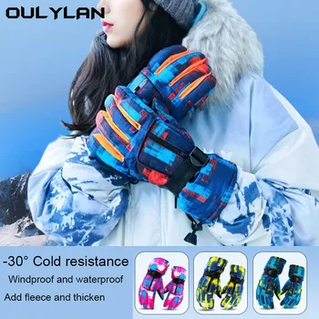 Нескользящие женские мужские зимние флисовые перчатки с сенсорным экраном Для занятий спортом на открытом воздухе, бегом, мотоциклом, велоспортом, перчаткой для верховой езды. 3