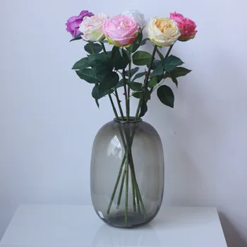 3 шт., Увлажняющая роза, искусственный цветок, домашний декор для гостиной, Flores Artifciales Para Decoration, аксессуары Hogar 19