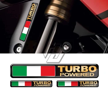 3D наклейка с турбонаддувом Наклейки с флагом Италии Наклейка на бак мотоцикла Наклейка на автомобиль Турбо Наклейки 13