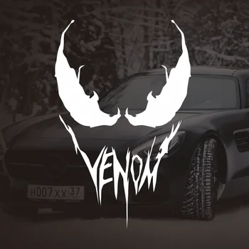 Автомобильные Наклейки Venom Забавное Светоотражающее Украшение Для Лобового Стекла Багажника Бампера Мотоциклетного Шлема Ноутбука Автомобиля Универсальные Аксессуары 7