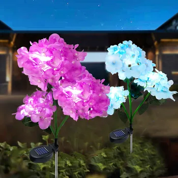 Светодиодный солнечный садовый светильник, имитирующий цветы, пейзажный светильник, водонепроницаемый праздничный газонный орнамент для вечеринки, 76,5 см, 2 В 150 мА 22