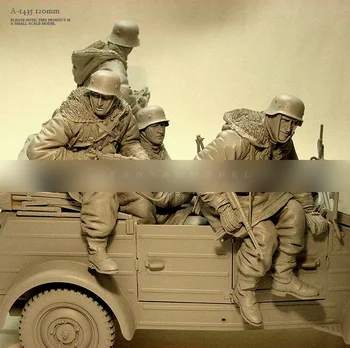 120 мм наборы моделей солдата из смолы, бесцветные и самосборные (5 шт) A-1435 21