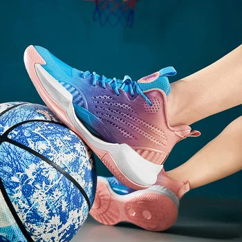Высококачественная светящаяся версия баскетбольной обуви для женщин, дышащая и удобная спортивная обувь, пара баскетбольных ботинок 11