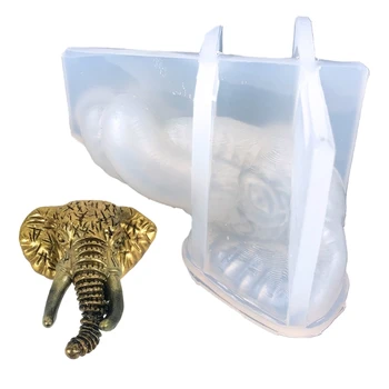 Аксессуары для изготовления 3D силиконовой формы в виде слона, бытовая свеча, гипс для изготовления подарков 2