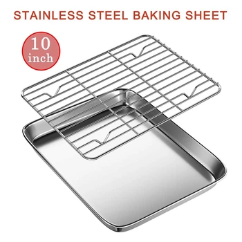 Набор поддонов и подставок для тостера, с охлаждающей решеткой, можно мыть в посудомоечной машине 12