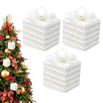 Рождественский пакет для угощений, Подвеска, коробки для подарочных конфет, Рождественская елка, Подарочная упаковка для вечеринки, коробки для комнаты, двора, сада, домашней кухни 22