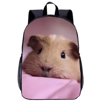 Рюкзак с морской свинкой, школьный рюкзак для девочек и мальчиков, Студенческая книжная сумка с животным принтом, Повседневный рюкзак для подростков, рюкзаки для путешествий 13