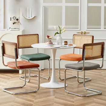 Винтажные современные обеденные стулья, красивый модный обеденный стул в скандинавском стиле, кухонная мебель для дома Cadeiras De Jantar 10
