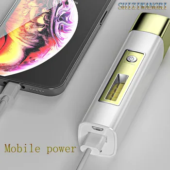Портативный тактический фонарик G3 Мощный USB аккумуляторный блок питания прожектор с тремя режимами работы Уличные походные фонари для кемпинга 11