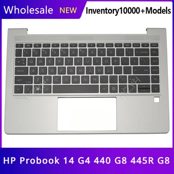 Новый Оригинал Для Ноутбука HP Probook 14 G4 440 G8 445R G8 C Корпусом Клавиатуры Верхняя Крышка Подставки Для рук Рамка Для Упора для рук Чехол 10