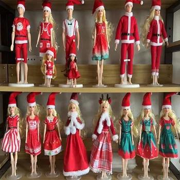 30 см 11,8-дюймовая кукольная одежда серии Christmas Elfs Красивое кукольное рождественское платье Милая 11,8-дюймовая рождественская кукольная одежда 22