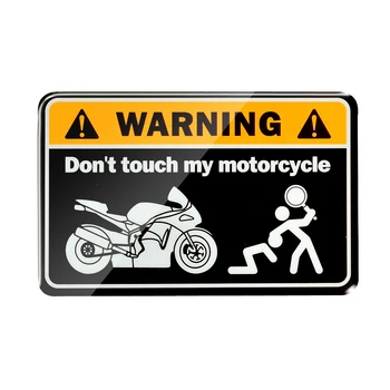 3D Предупреждение Не трогайте мой ниндзя Наклейки на мотоцикл Наклейки на бак Чехол для Honda Yamaha Suzuki Ducati BMW Kawasaki Ninja 4