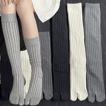 2ШТ носков-таби в японском стиле для мужчин и женщин, летние волокнистые чулки на два пальца, сандалии-шлепанцы, вязаный носок с разрезным носком 12
