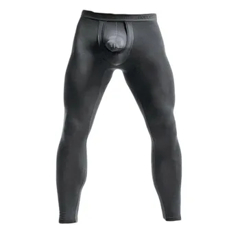 Сексуальные мужские плавки для термобелья С большим мешком, брюки с U-образной выпуклостью, теплые Тонкие Кальсоны, Тонкие Обтягивающие леггинсы, пижамы 5