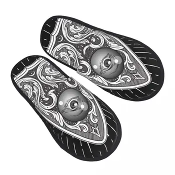 Плюшевые домашние тапочки Доска для спиритических сеансов, загадочная теплая мягкая обувь, домашняя обувь Осень-зима 20