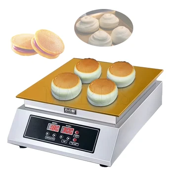 Коммерческая машина для приготовления суфле с одной головкой 110 В 220 В, машина для приготовления закусок на медной сковороде с быстрым нагревом, машина для выпечки пышных блинов-суфлеров 1