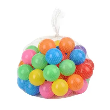 50шт цветов Детские пластиковые шарики Водный бассейн Мяч с океанской волной Детская яма для плавания с баскетбольным кольцом Игровой домик Уличные палатки Игрушечный реквизит 13